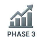 2D illustration shows increasing chart resembling SEO results