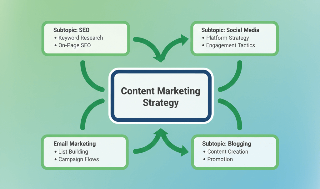A Topic Cluster Diagram